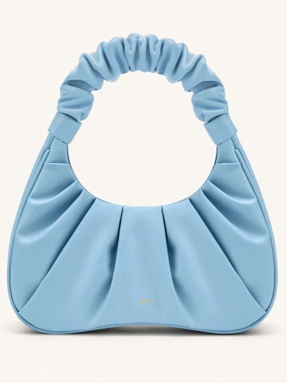 JW PEI Light Blue Scrunched Handle Shoulder Bag
